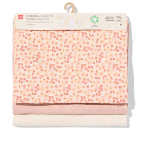 HEMA Hydrofieldoek 60x60cm bloemen - 3 stuks | HEMA
