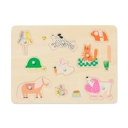 HEMA Inlegpuzzel 30x22cm huisdieren hout | HEMA