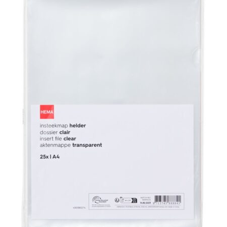 HEMA Insteekmap A4 - 25 stuks | HEMA