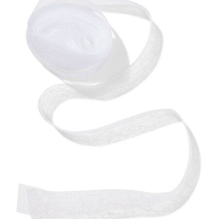 HEMA Instrijkbaar gordijnband 20mm 5m wit (wit) | HEMA
