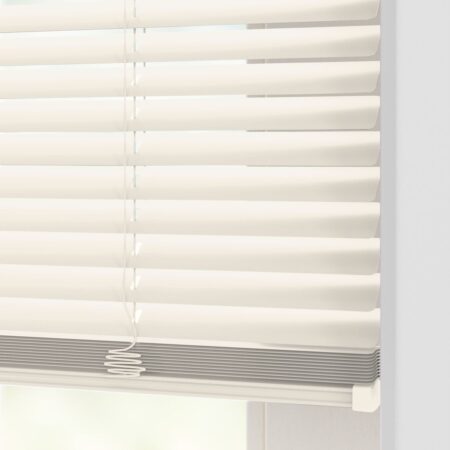 HEMA Jaloezie aluminium zijdeglans 25mm creme (creme) | HEMA