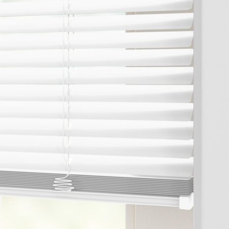 HEMA Jaloezie aluminium zijdeglans 25mm wit (wit) | HEMA