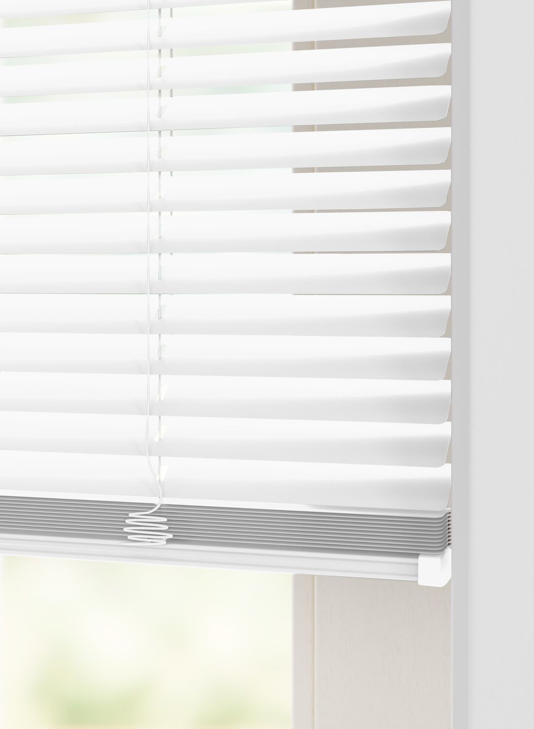 HEMA Jaloezie aluminium zijdeglans 25mm wit (wit) | HEMA