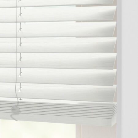 HEMA Jaloezie hout bamboe 35mm wit (wit) | HEMA