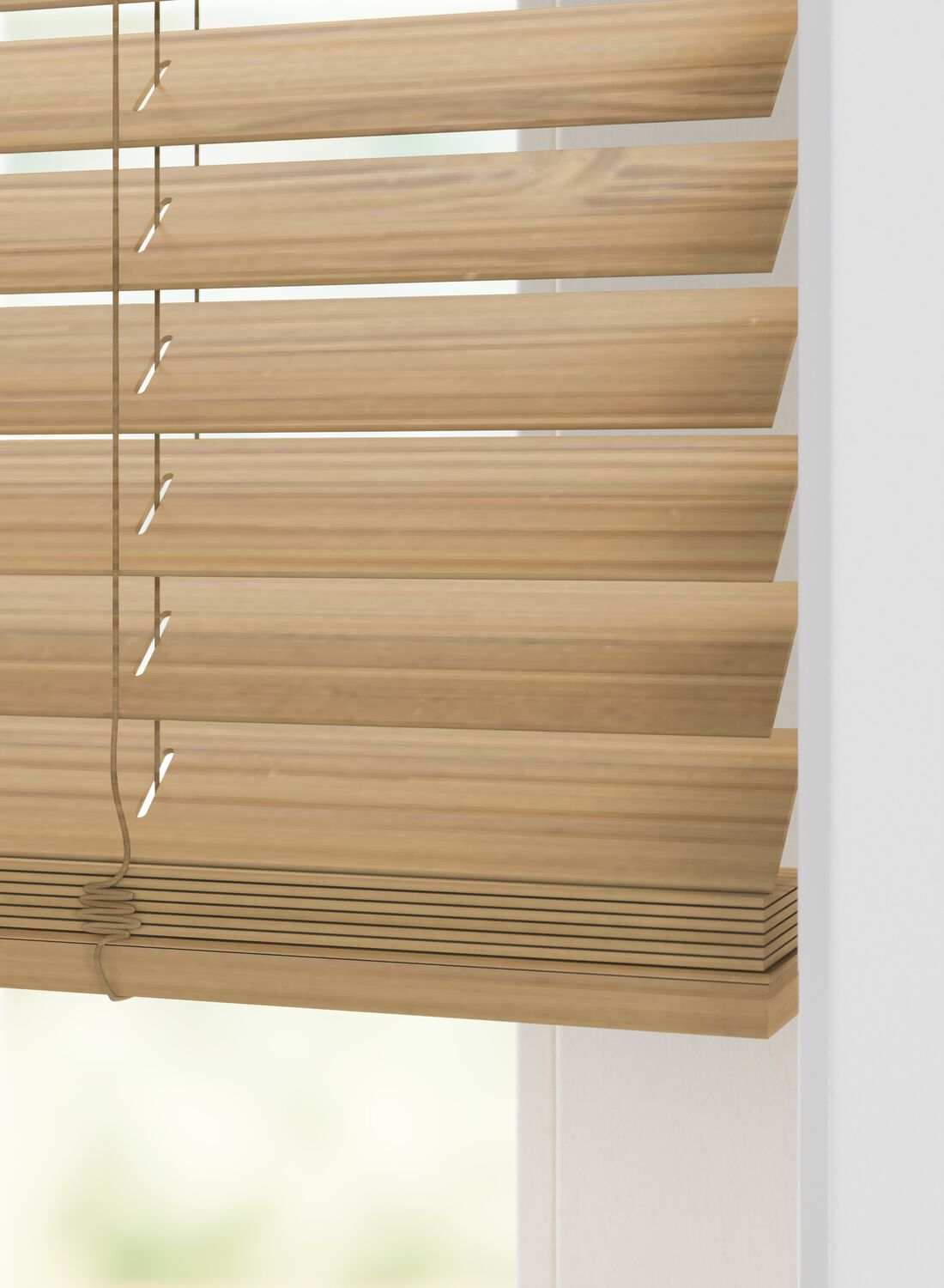 HEMA Jaloezie hout bamboe 50mm naturel (naturel) | HEMA