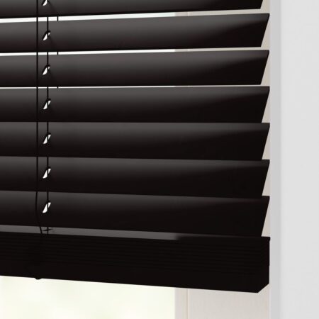 HEMA Jaloezie hout uni 35mm zwart (zwart) | HEMA