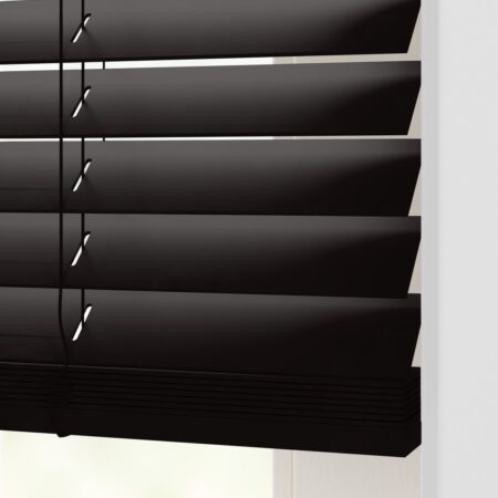 HEMA Jaloezie hout uni 50mm zwart (zwart) | HEMA