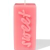 HEMA Kaars 12.5cm 'sweet' roze | HEMA