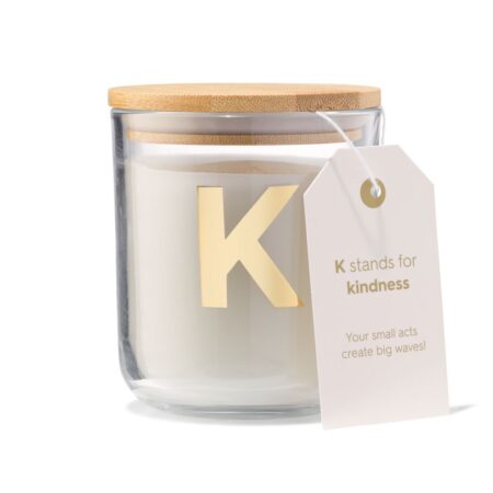 HEMA Kaars in glas Ø8x10cm letter K | HEMA