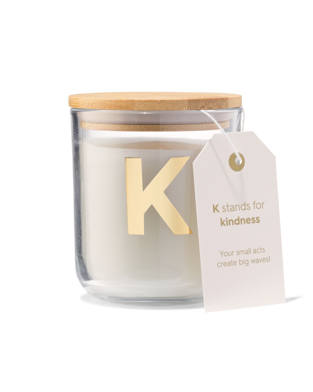 HEMA Kaars in glas Ø8x10cm letter K | HEMA