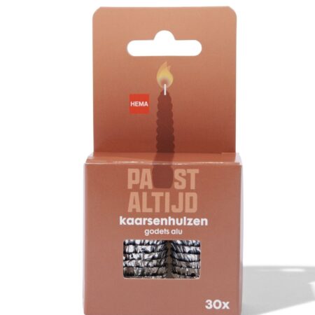 HEMA Kaarsenhulzen - zilver - 30 stuks (zilver) | HEMA