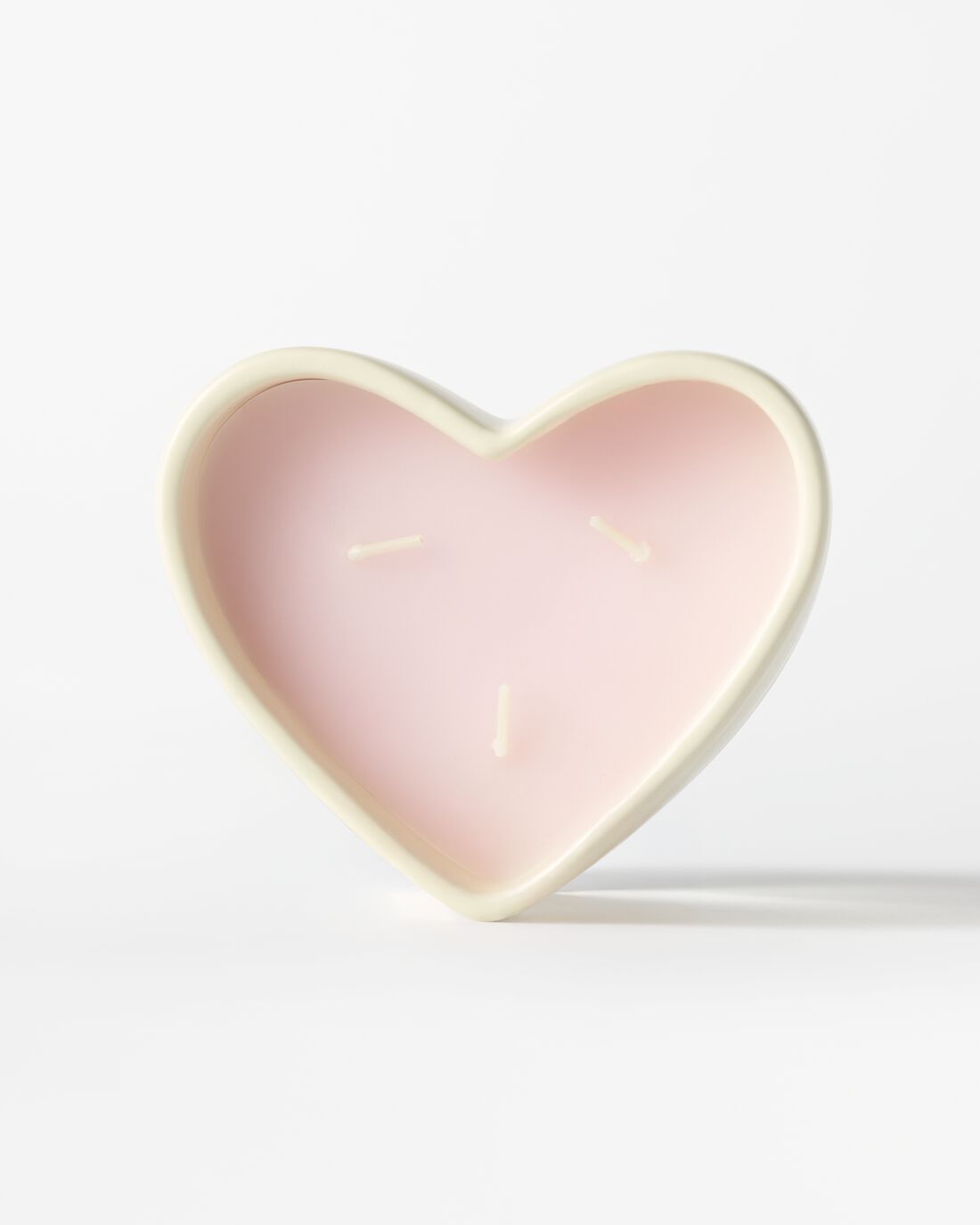 Kaarsvaas ⌀6x10cm keramiek hart