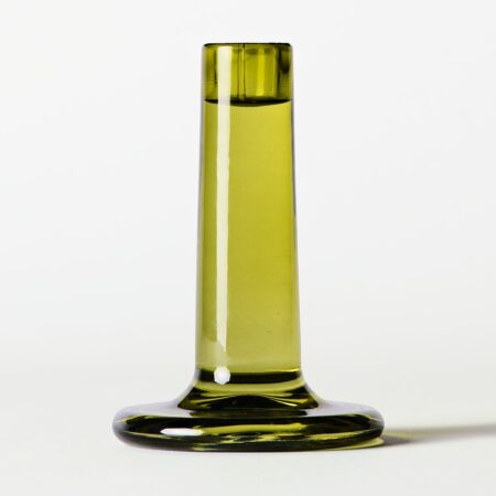 Kandelaar ⌀5x12cm Bink glas groen