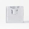 Kandelaar ⌀5x5cm Kub glas gehamerd transparant