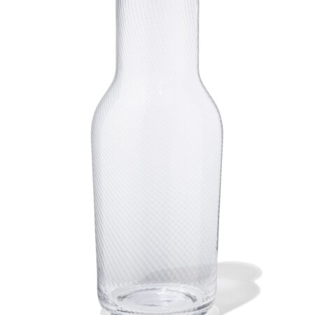 HEMA Karaf 1.2L Bergen glas twist reliëf (transparant) | HEMA