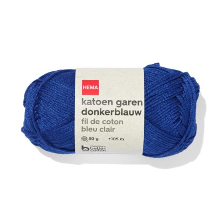HEMA Katoen garen 50g 105m donkerblauw | HEMA