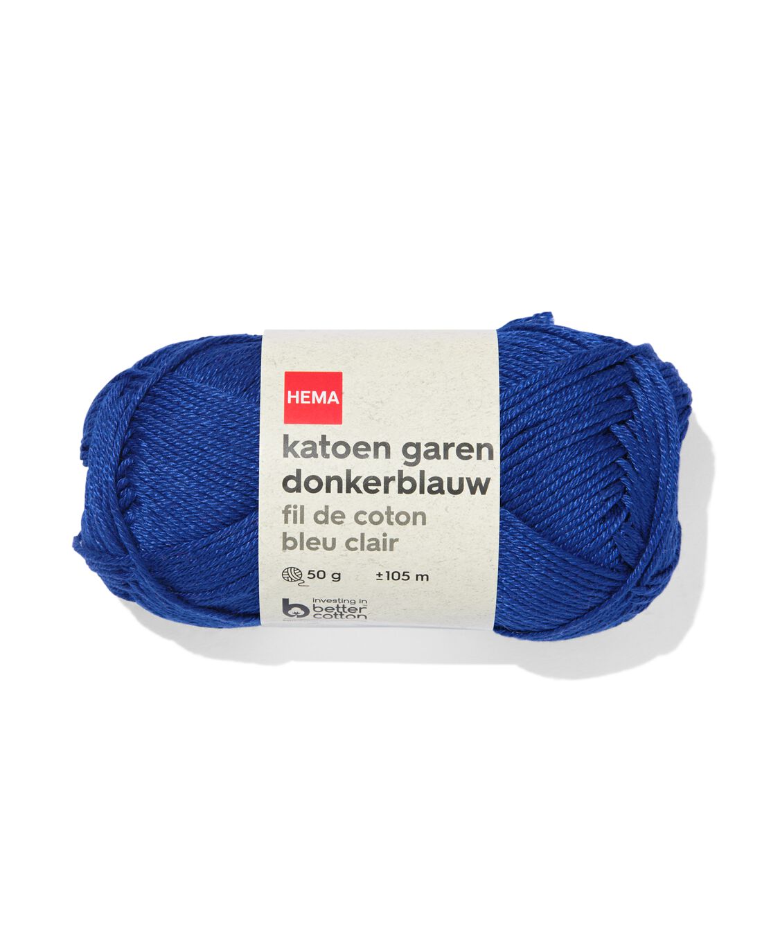 HEMA Katoen garen 50g 105m donkerblauw | HEMA