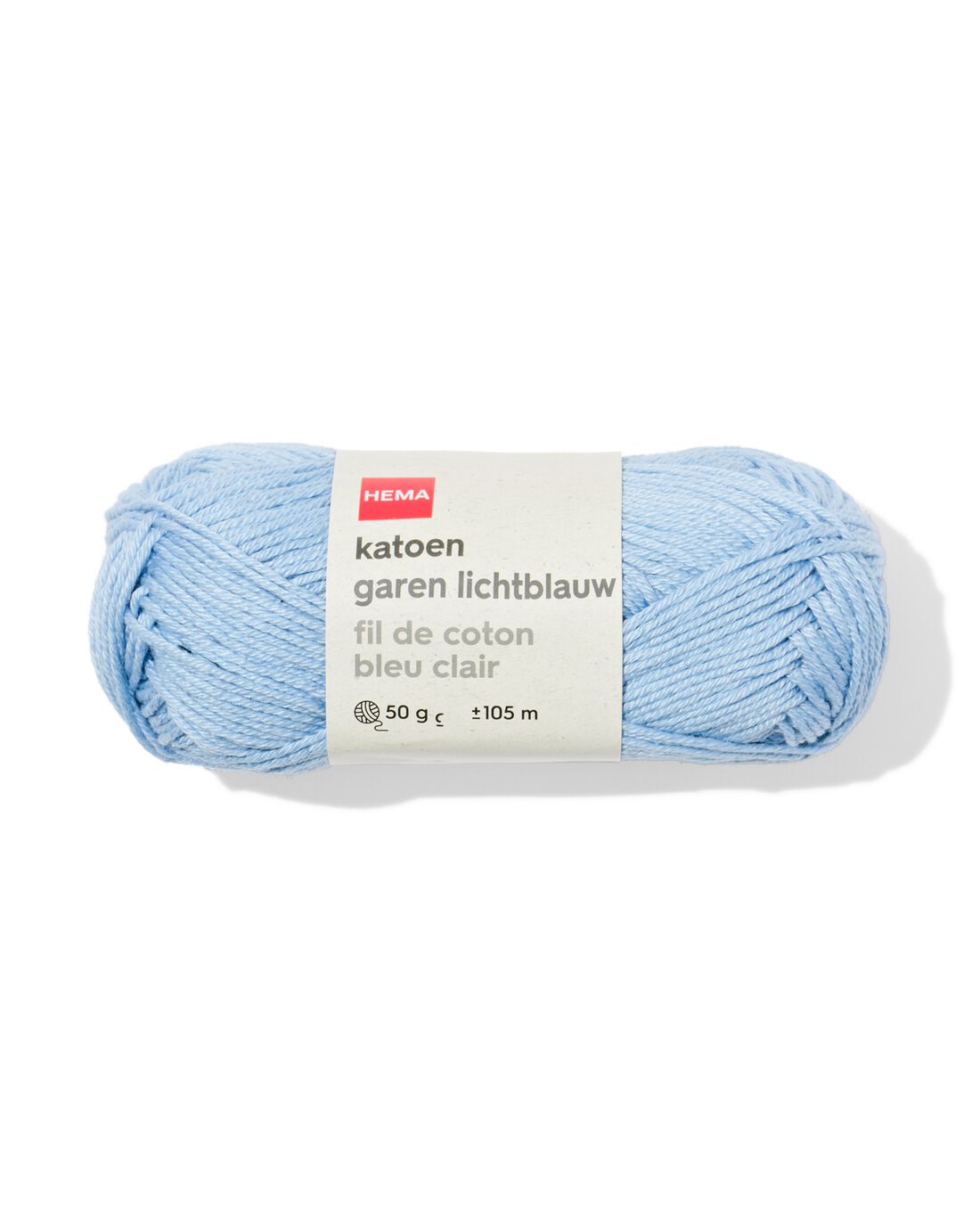 HEMA Katoen garen 50g 105m lichtblauw | HEMA