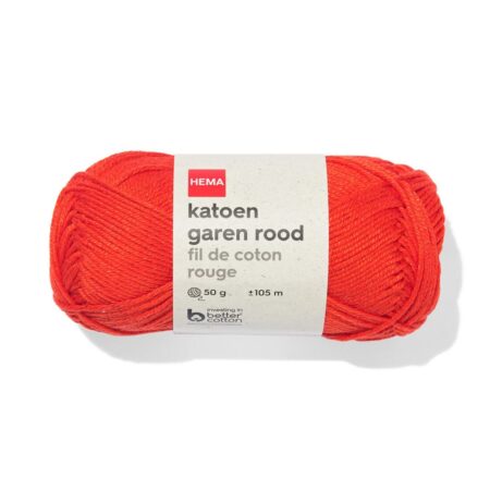 HEMA Katoen garen 50g 105m rood | HEMA