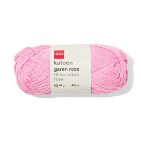 HEMA Katoen garen 50g 105m roze | HEMA