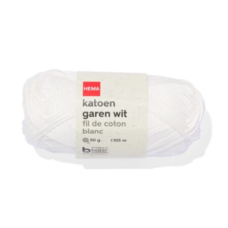 HEMA Katoen garen 50g 105m wit | HEMA