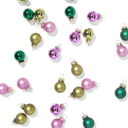 HEMA Kerstballen 3.2cm glas mini multi - 36 stuks (multi) | HEMA