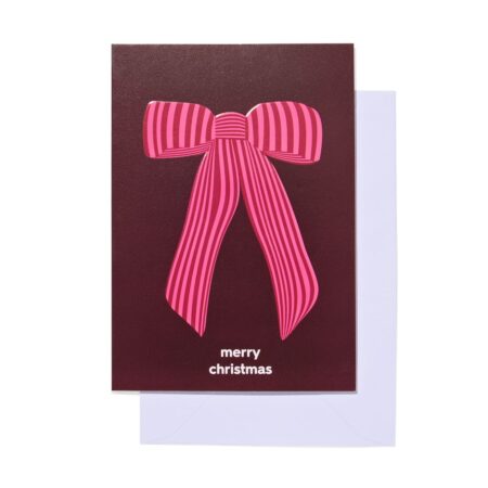 HEMA Kerstkaarten 11x8cm strik - 5 stuks | HEMA