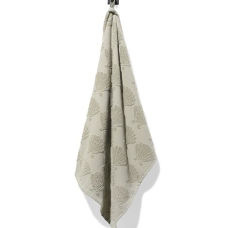 HEMA Keukendoek 50x50cm katoen schelpen (groen) | HEMA