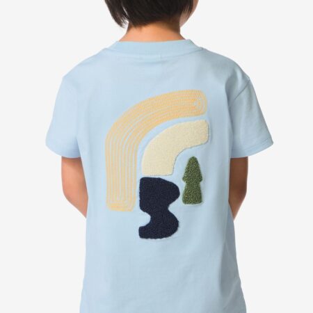 HEMA Kinder T-shirt abstract blauw (blauw) | HEMA