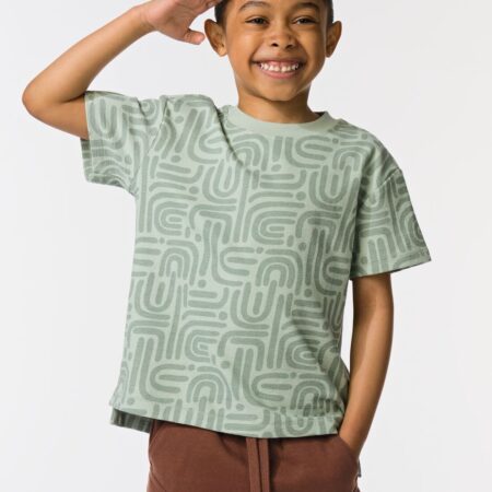 HEMA Kinder T-shirt grafisch ecru (ecru) | HEMA