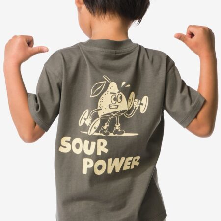 HEMA Kinder T-shirt grafisch grijs (grijs) | HEMA