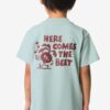 HEMA Kinder T-shirt grafisch lichtblauw (lichtblauw) | HEMA