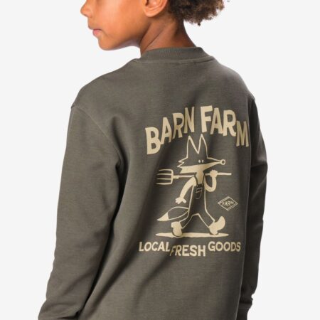 HEMA Kinder T-shirt jersey boerderij grijs (grijs) | HEMA