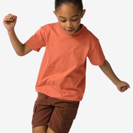HEMA Kinder T-shirt palm bruin (bruin) | HEMA