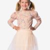 HEMA Kinder T-shirt rib bloemen roze (roze) | HEMA