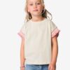 HEMA Kinder T-shirt rib ecru (ecru) | HEMA