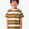 HEMA Kinder T-shirt strepen brons (brons) | HEMA