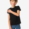 HEMA Kinder basis t-shirts stretch katoen - 2 stuks zwart (zwart) | HEMA
