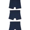 HEMA Kinder boxers basic stretch katoen - 3 stuks blauw (blauw) | HEMA
