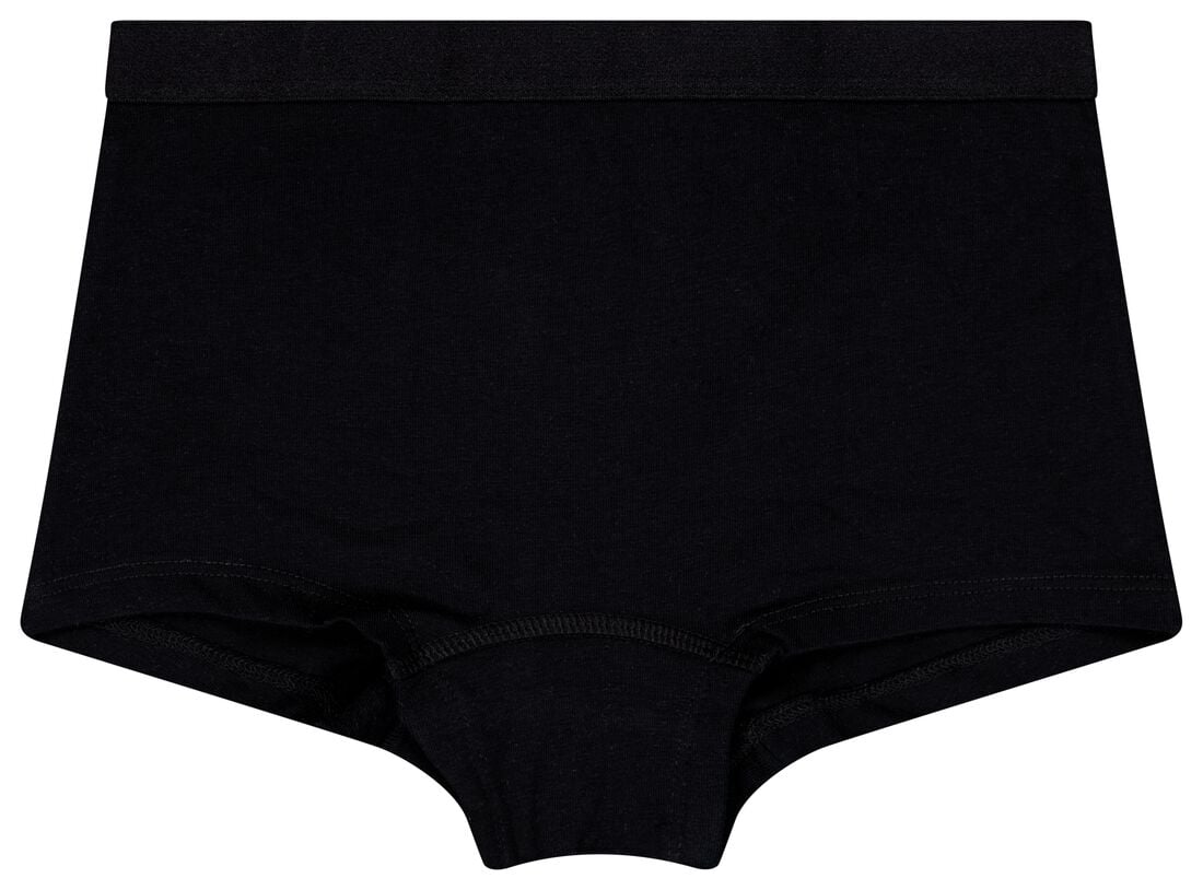 HEMA Kinder boxers katoen/stretch - 3 stuks zwart | HEMA