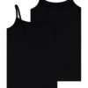 HEMA Kinder hemden katoen/stretch - 2 stuks zwart | HEMA