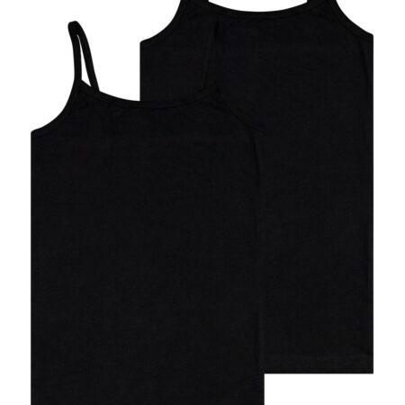 HEMA Kinder hemden katoen/stretch - 2 stuks zwart | HEMA