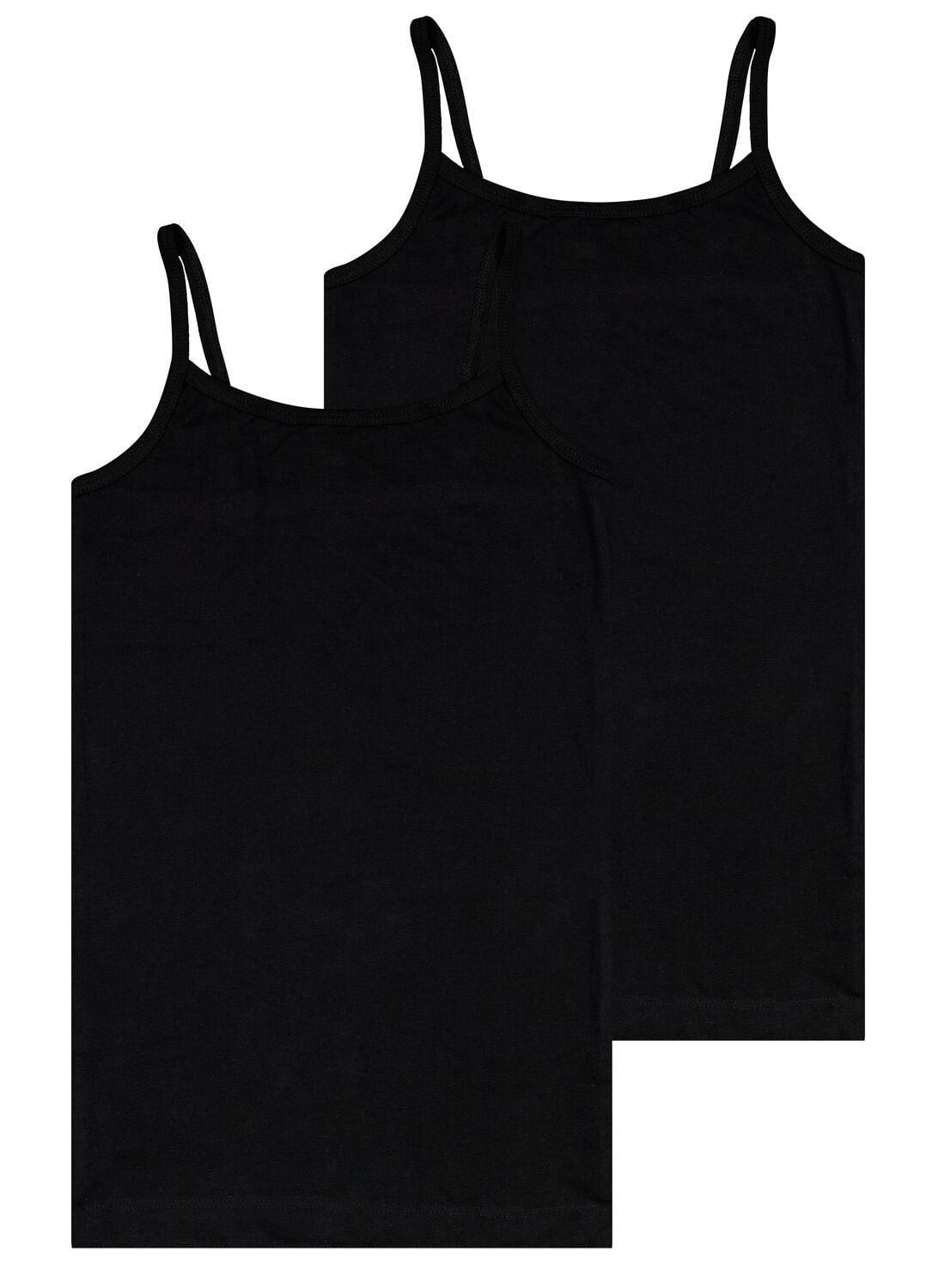 HEMA Kinder hemden katoen/stretch - 2 stuks zwart | HEMA
