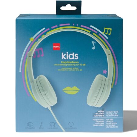 HEMA Kinder koptelefoon met volumebegrenzing mint | HEMA