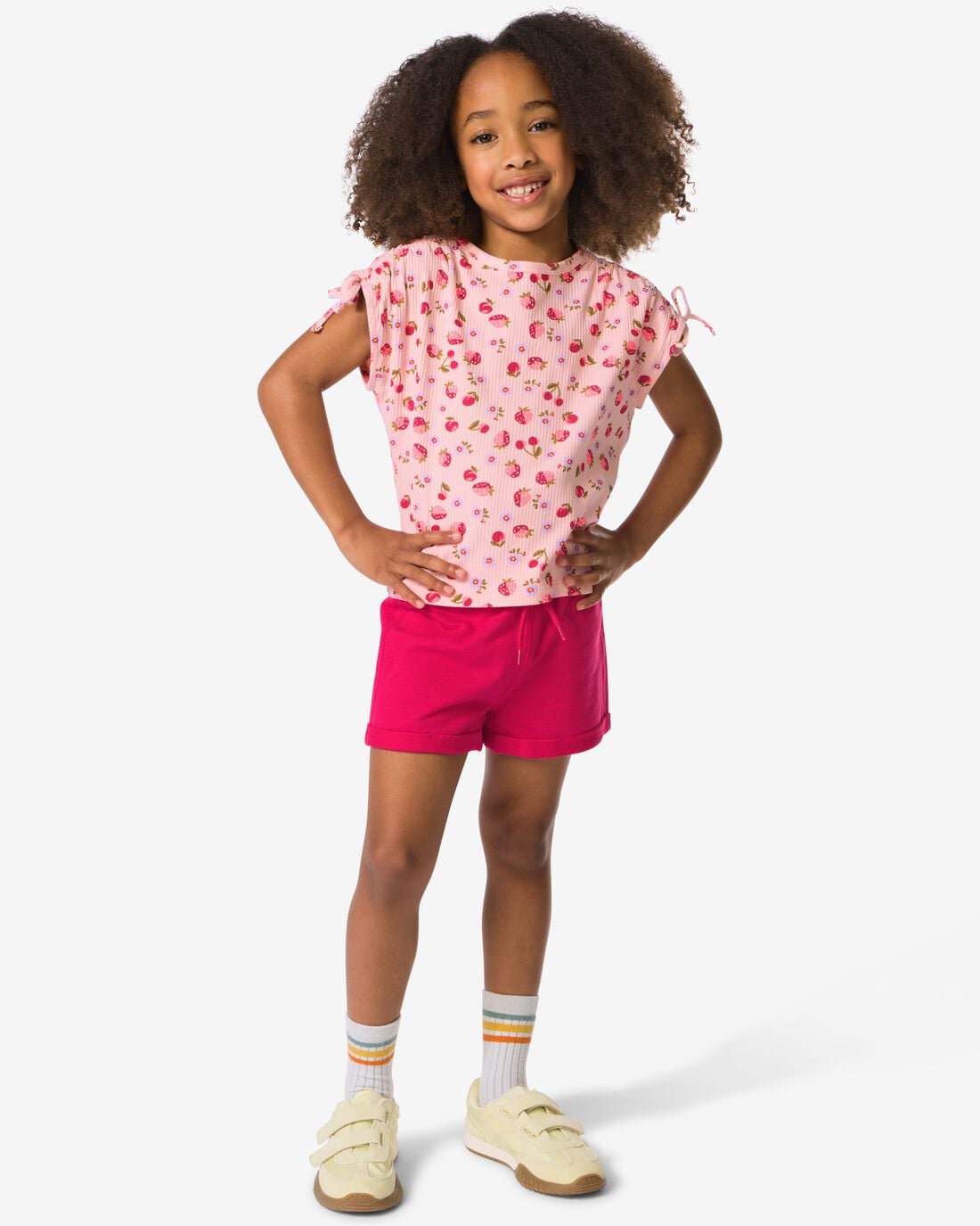HEMA Kinder sweatbroek comfy fit fuchsia (fuchsia) | HEMA