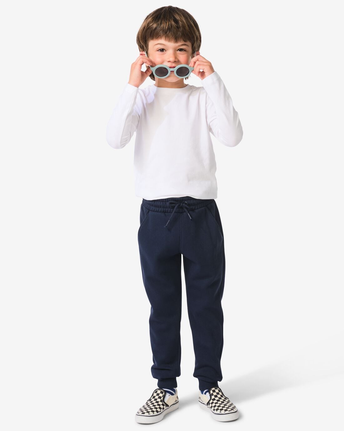 HEMA Kinder sweatbroek donkerblauw (donkerblauw) | HEMA