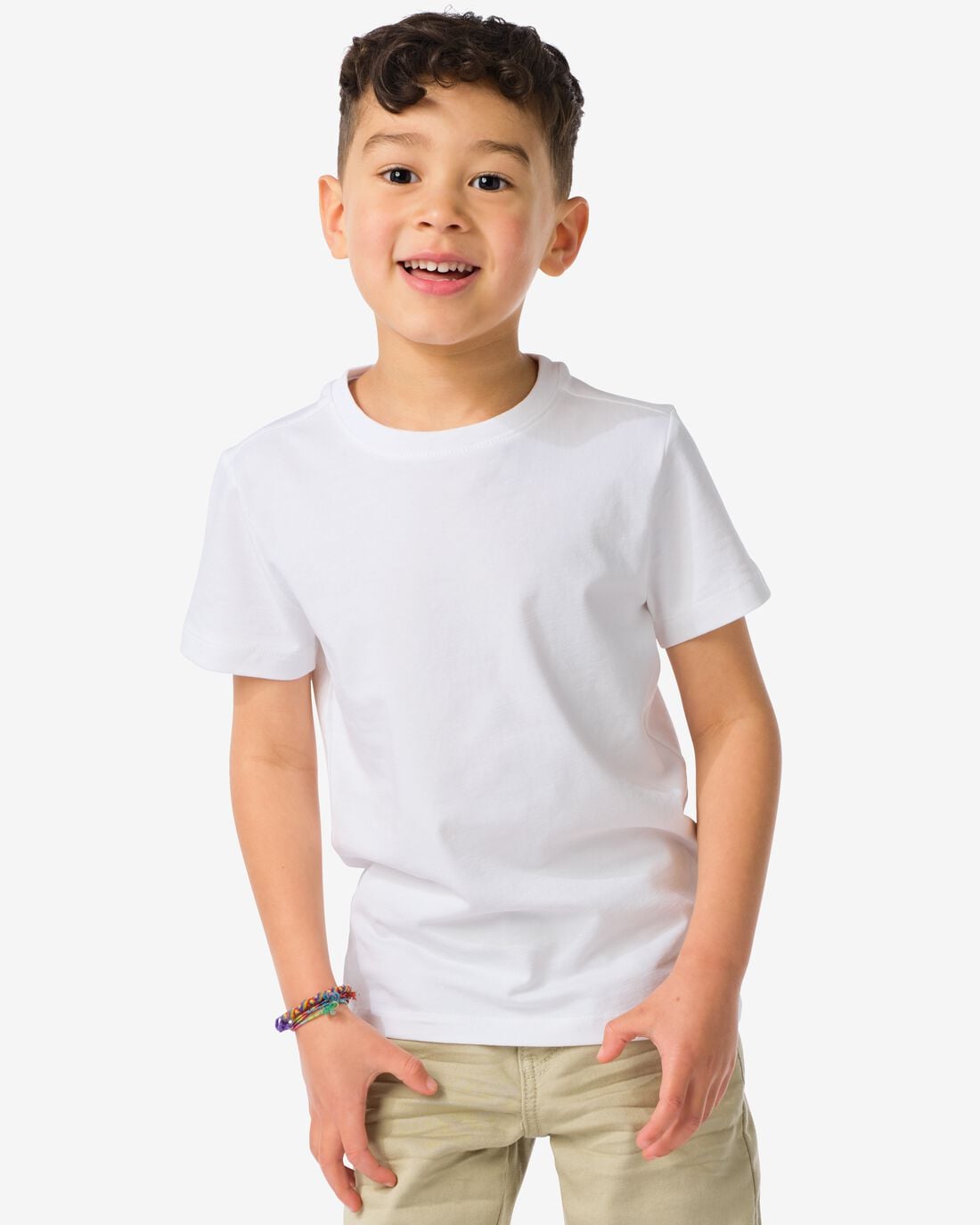 HEMA Kinder t-shirts biologisch katoen - 2 stuks wit | HEMA