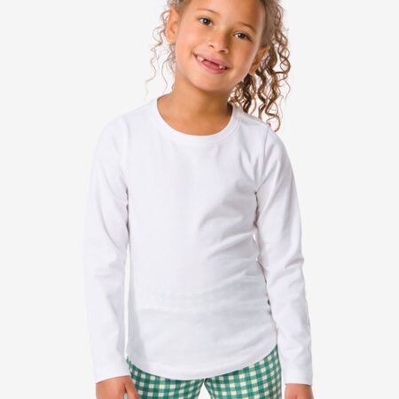 HEMA Kinder t-shirts biologisch katoen - 2 stuks wit (wit) | HEMA