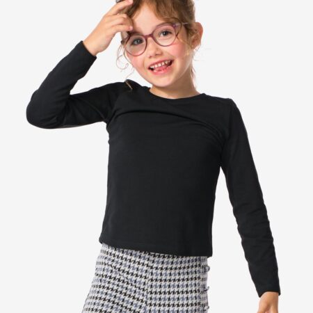 HEMA Kinder t-shirts biologisch katoen - 2 stuks zwart (zwart) | HEMA