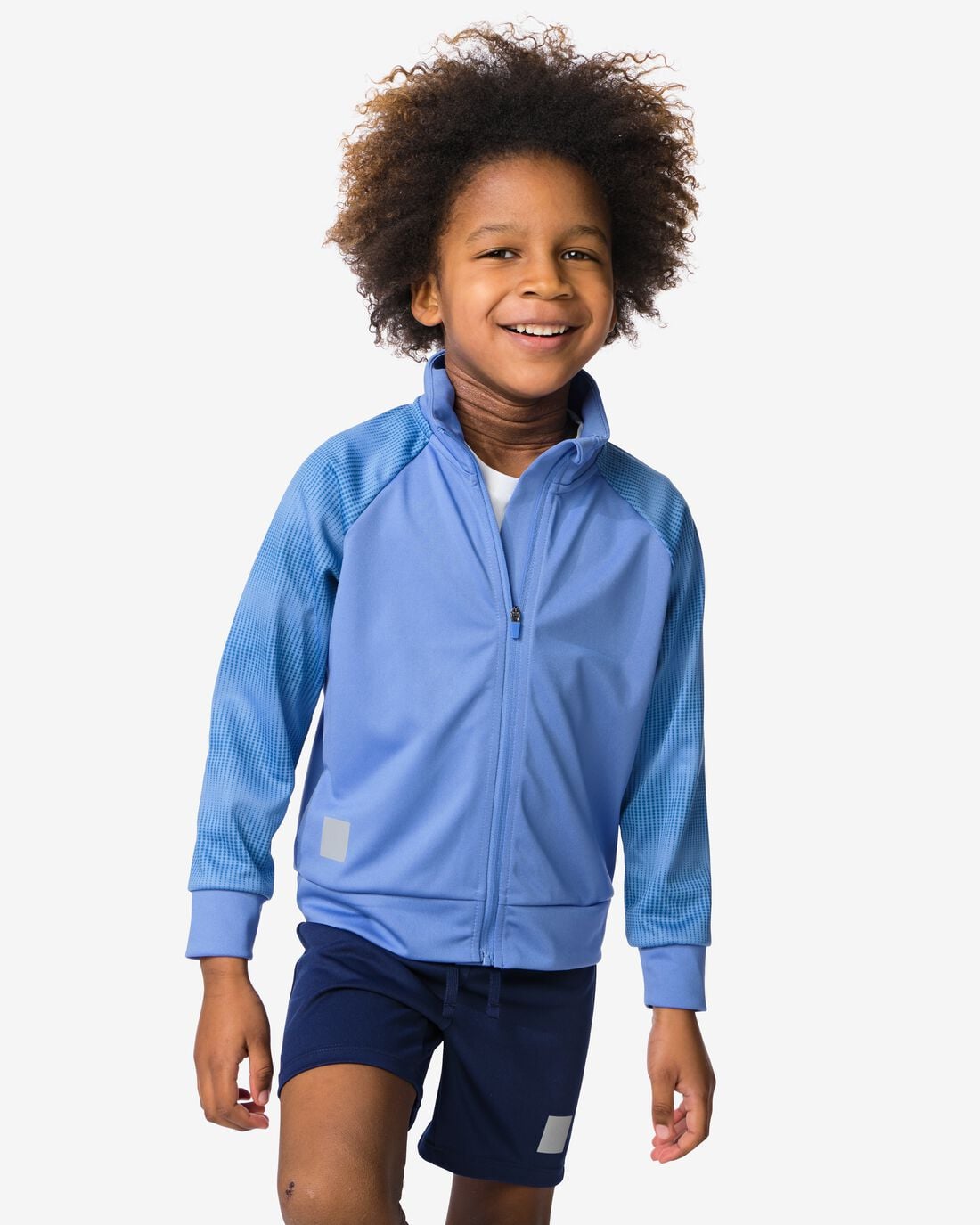 HEMA Kinder trainingsjas blauw (blauw) | HEMA